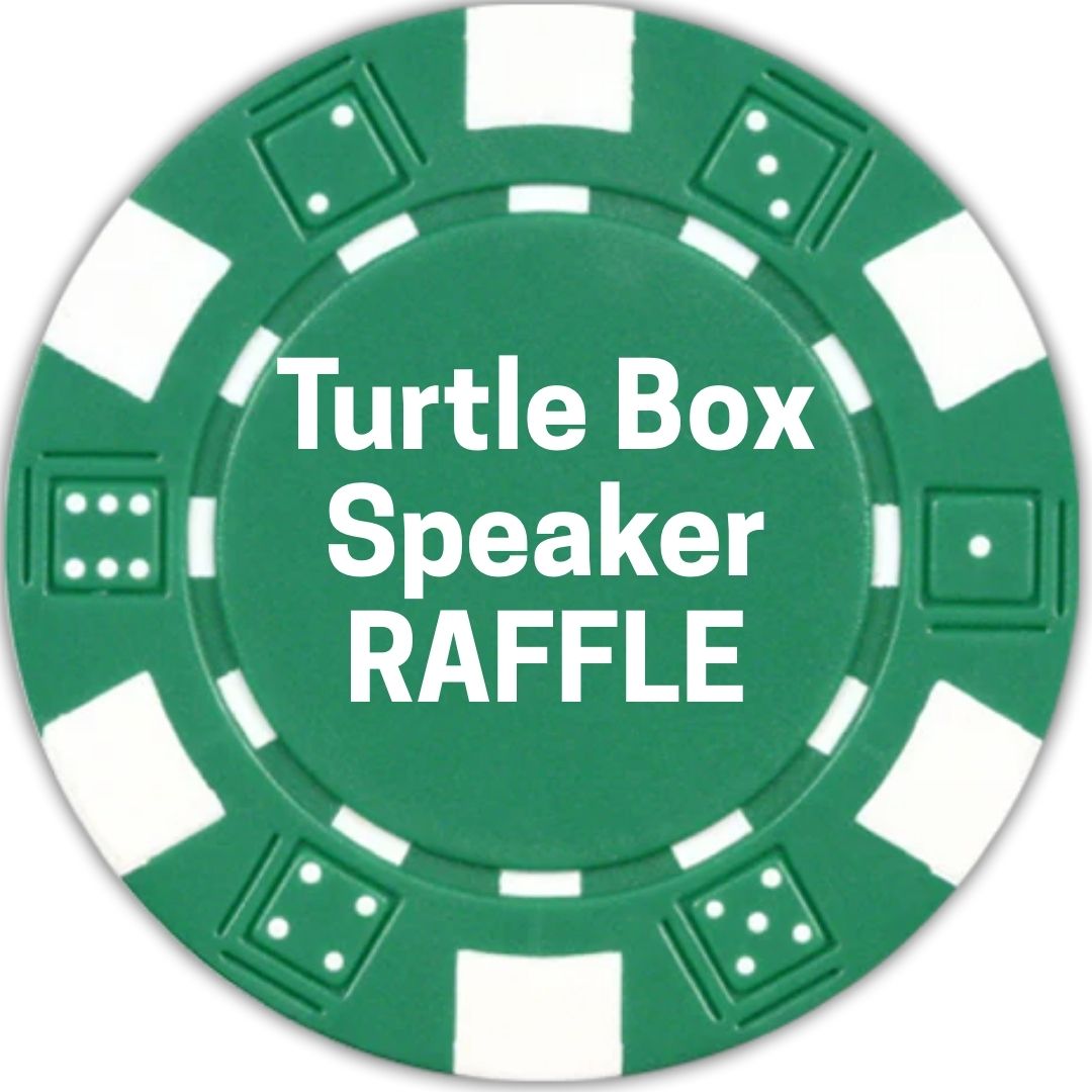 Poker Chip Turtle Box Speaker Raffle